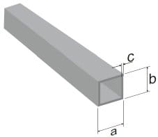 Hliníkový jekl 25x25x2